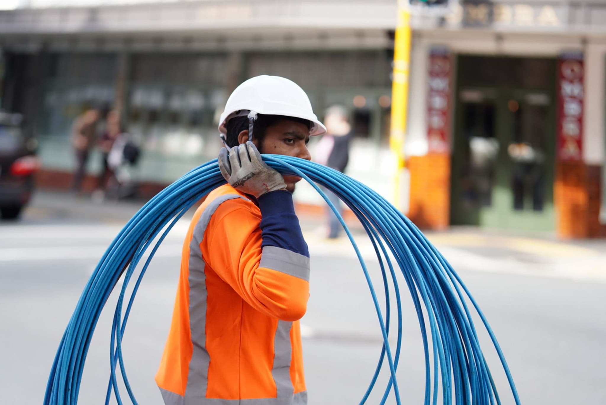 Telecom works for Mobily Telecom