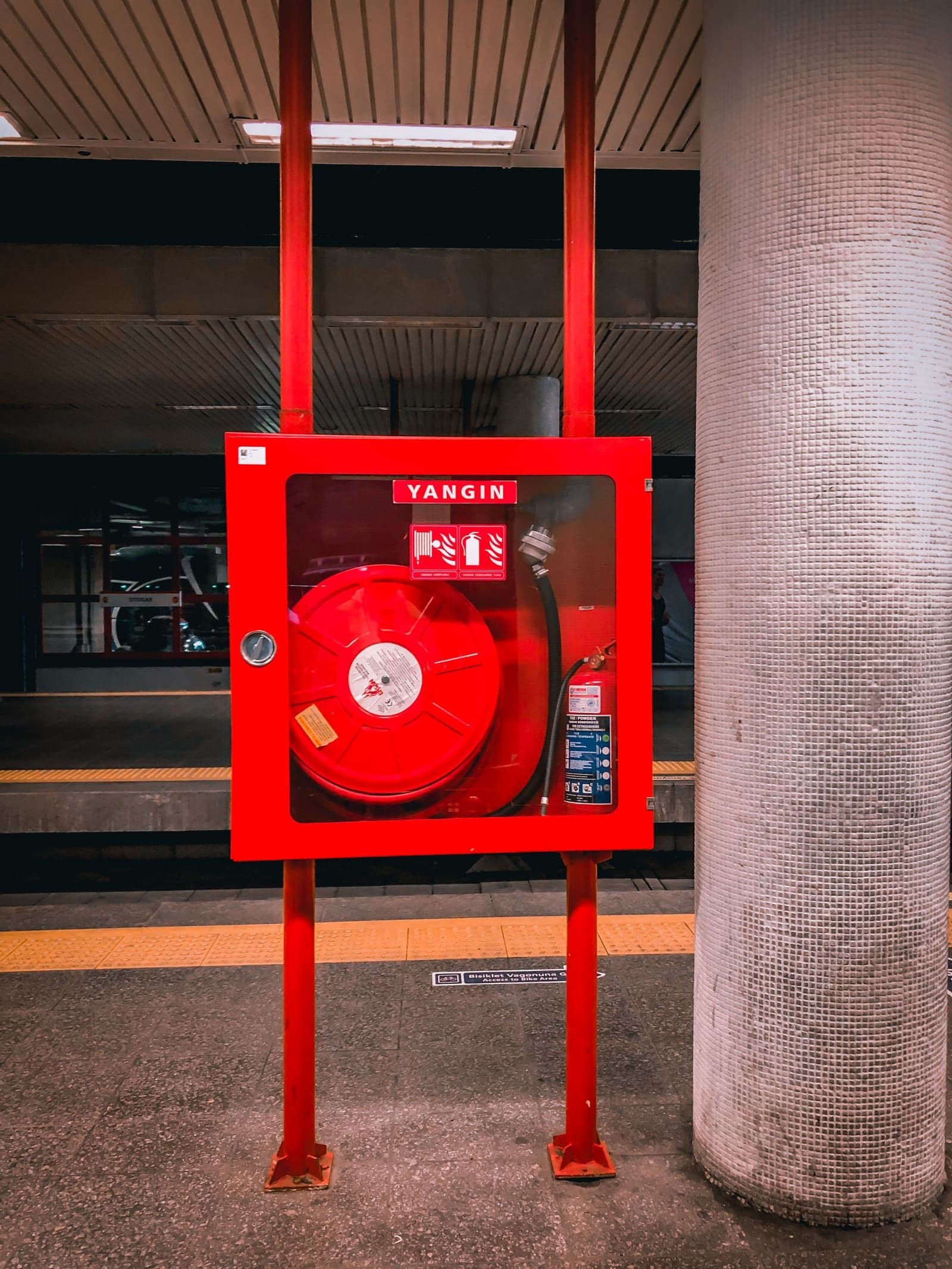 Fire pump room and sprinkler risers
