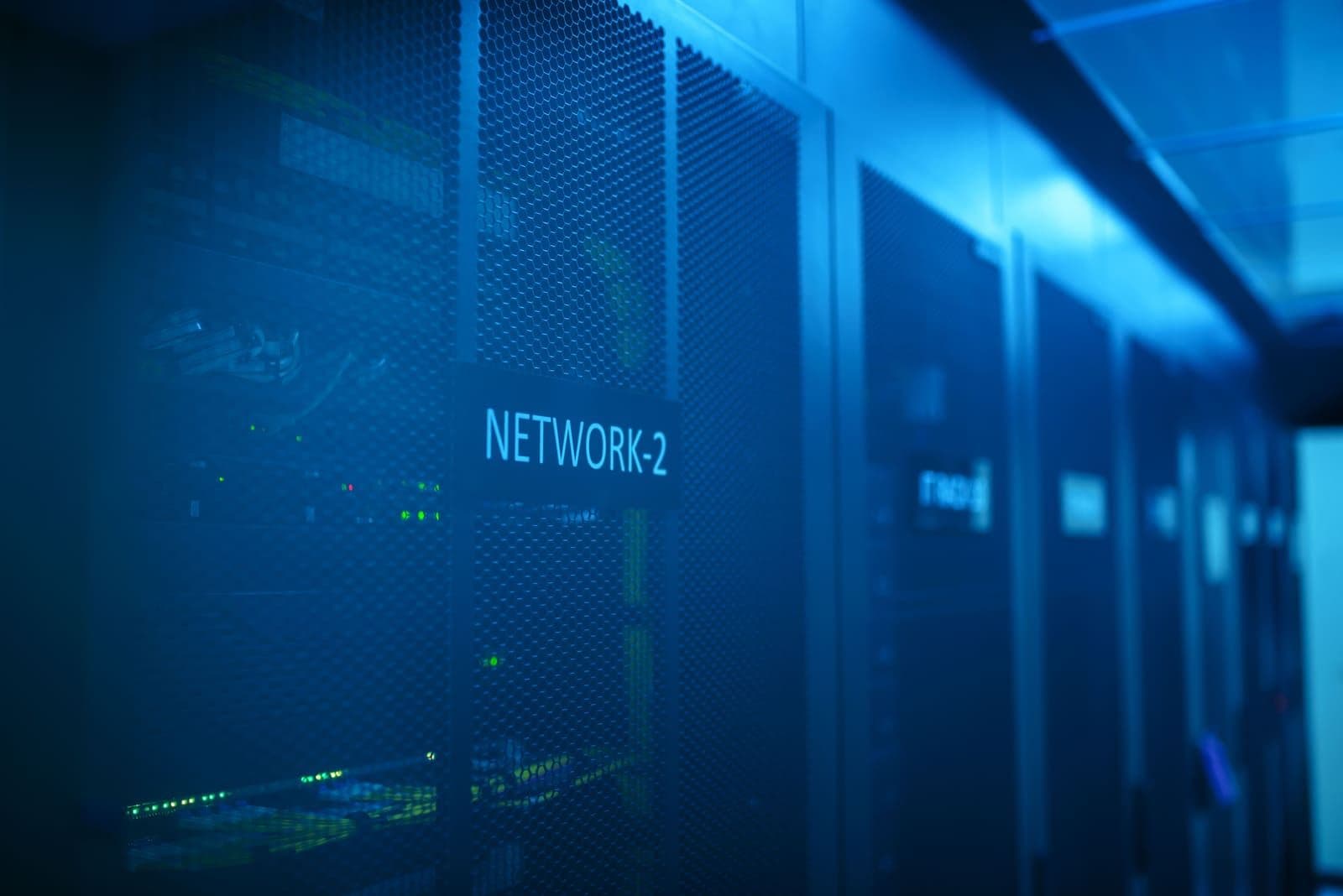 Server racks with structured cabling